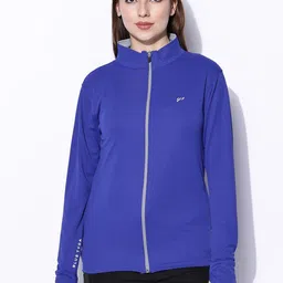 BLUE TYGA Women Nylon Lightweight Longline Outdoor Sporty Jacket-18