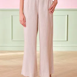 AND Women Mid-Rise Parallel  Trousers-85