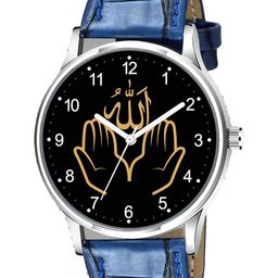 CSAMON Men Printed Dial Analogue Watch 1018SLV Islamic NUM03 BLU L-image-18