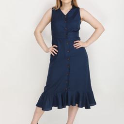 JAKANARY Crepe Fit & Flare Dress-image-19