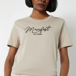 max Typography Printed Extended Sleeves Pockets T-shirt-picture-13