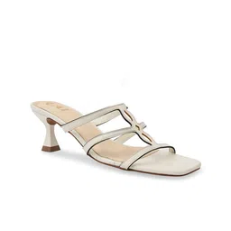 CAI Women Slim White Cutout Heels-24