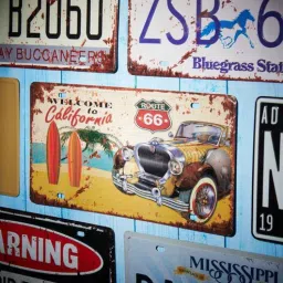eazywagon Multicolor Metal Welcome To California Wall sticker-picture-29