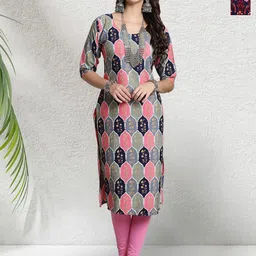 HERE&NOW Women Pack Of 2 Floral Printed Daily Straight Kurtas-image-59