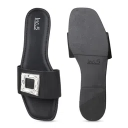 Inc 5 Women Western - Embellished Open Toe Flats image 2