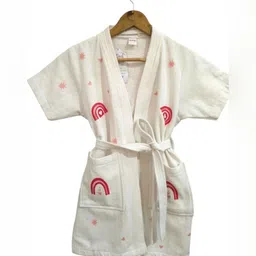 GAB Kids Printed Pure Cotton Bath Robe With Belt-30