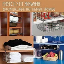 Go Hooked Silver-Toned Set of 1 Regular Drawer Organiser Organisers image 4
