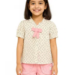 POP STREET KIDS Girls Floral Printed Top with Shorts-picture-21