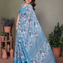 ROOP SUNDARI SAREES Floral Pure Silk Saree-53