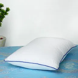 HOSTA HOMES White Fibre Filled Cotton Sleep Pillow-image-94