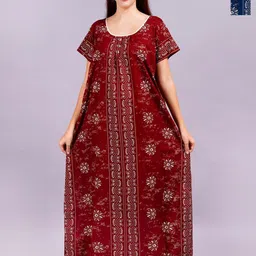 Breezly Women Pack of 2 Printed Maxi Nightdress-picture-48