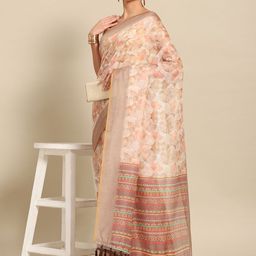 DIVASTRI Floral Zari Chanderi Saree-image-23