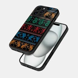 macmerise Abstract Printed iPhone 16 Pro Max Bumper Case Mobile Accessories-image-53