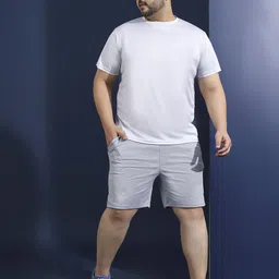 bigbanana Men Plus Size Printed Grey Tshirts image 3