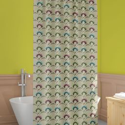 ArtzFolio Green & Blue Printed Waterproof Shower Curtain-image-99