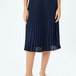 Koton Women Accordion Pleats A-Line Midi Skirt-image-16