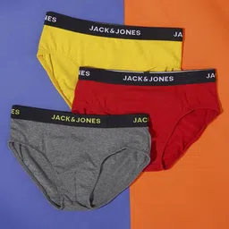 Jack & Jones Junior Boys Pack Of 3 Cotton Basic Briefs-image-59