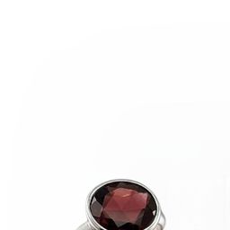 GenZcomplex Silver-Plated Copper Garnet Finger Ring-image-79
