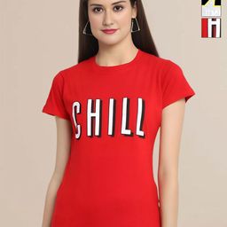 Mast & Harbour Women Typography 3 Printed Applique T-shirt-image-90