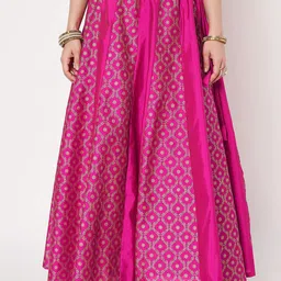 studio rasa Block Printed Kalidaar Maxi Skirt-picture-40