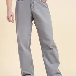STUDIO NEXX Men Baggy Mid-Rise Light Fade Jeans-image-85
