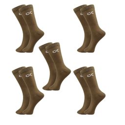 Xjarvis Men Pack Of 5 Cotton Super Soft & Odour-Free Breathable Calf Length Socks-31