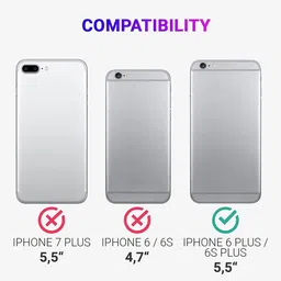LIRAMARK Solid Printed iPhone 6 Plus Back Case Mobile Accessories image 2