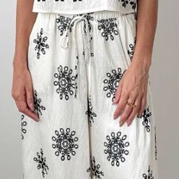 Routes by All About You Printed Round Neck Top With Palazzos Co-Ords image 5