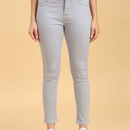 Rea-Lize Slim Fit High-Rise Stretchable Jeans-image-3