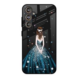 QRIOH Queen Of Fashion Printed Lightweight Silicone Samsung Galaxy F55 5G Glass Back Case-image-82