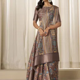 KALINI Floral Silk Blend Saree-image-73