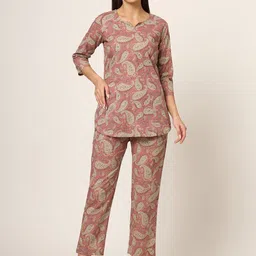 Divena Printed Pure Cotton Tunic & Trousers Co-Ords-picture-32