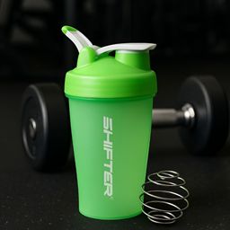 SHIFTER Green Single Plastic Solid Water Bottle-3