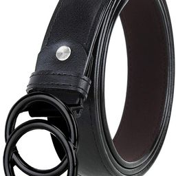 sunshopping Women Casual Black Synthetic Belt-picture-2
