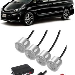 AB573 Silver Car Reverse Parking Sensor with LED Display 4 Sensor A573 Parking Sensor-image-43