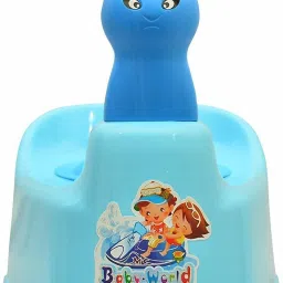 Potty Seat Cartoon Face with Removable Tray & Closing Lid Potty Box-image-98