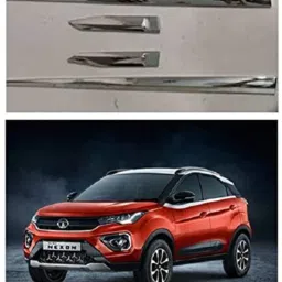 TATA Nexon side beading full Chrome Car Beading Roll For Door-21