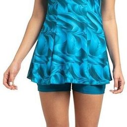 speedo Swimdress With Boyleg Endurance10 Printed Women Swim-dress Blue Swimsuit-picture-34
