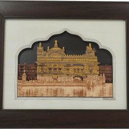 Golden Temple 6.5 inch Decorative Religious 2 In 1 Wooden Photo Frame, For Table Top & Wall Hanging-image-24