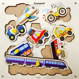 khilonewale Set of 8 Puzzle Board, Wooden Toys, 8 Educational Toys for Kids image 5