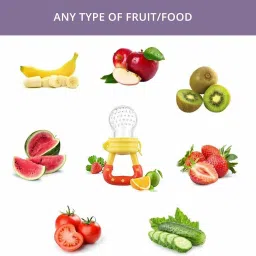 Baby Food Feeder||Fruit Feeder Pacifier||Fruit Nibbler-Best Toy Fruit Teether@4 Teether and Feeder-3