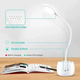 Dimmable Lamp with Pen Holder AK-03S Study Lamp Flexible neck BDX1 Study Lamp-image-11