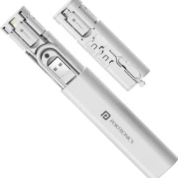 Portronics USB Type C Cable 0.27 m Snapcase 3 60W Multifunctional Fast Charging Data Cable Kit,USB-A,8 Pin,Micro-24