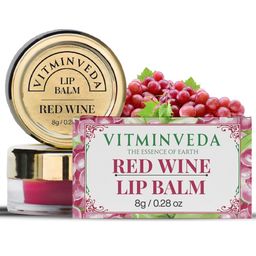 VITMINVEDA Lip Balm for Lip Hydration with Shea Butter Extract  8 g - Red Wine-56