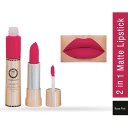 Colors Queen Long Lasting 2 in 1 Matte Lipstick 8 g - Rose Pink-6