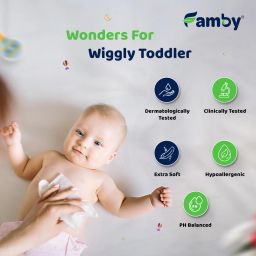 famby Baby Wipes En-riched with Vitamin-E image 4