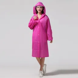 Solid Women Raincoat-14