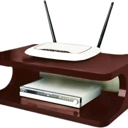 Dime Store Set top Box Stand | WiFi Router Holder Wooden Wall Shelves Wooden Wall Shelf-image-22
