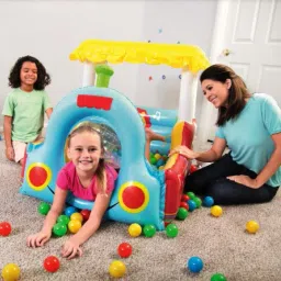 Train (IND*88) Ball Pit, Inflatable Kids Play Multicolor. Inflatable Ball Pits-32