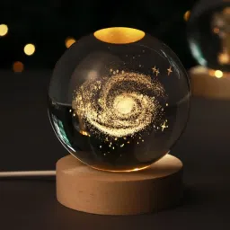 Crystal Ball Night Lamp - 3D Galaxy Crystal Moon Light, Aesthetic Bedroom Table Lamp-image-31